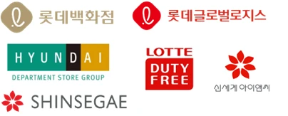 Department Stores & Duty-Free Shops (Shinsegae, Lotte, and Hyundai)